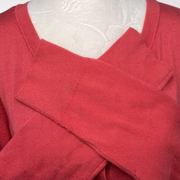 Time and Tru Coral Button Front Cardigan Sweater Long Sleeve Large - Picture 6 of 9